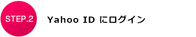 STEP.2　Yahoo ID にログイン